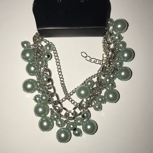 3/$10 Blue pearl bracelet Blissfully Bridesmaids
